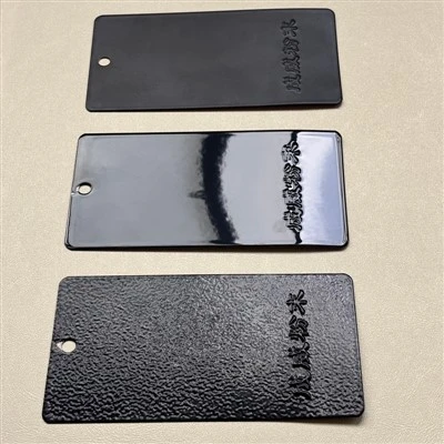 Sort holdbar pulverlakering